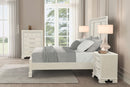 Stella Mia 4 Pc 5 Pc Queen Bedroom Set White & White - 5th Ave Furniture