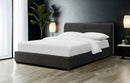 Vertham E.King, Full, & Queen Bed White & Black - 5th Ave Furniture