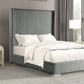 Cadwell E.King, Queen, & Full Bed White, Gray, & Black - 5th Ave Furniture