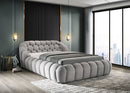 Newquay E.King & Queen Bed White, Grey, & Black - 5th Ave Furniture