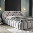 Newquay E.King & Queen Bed White, Grey, & Black - 5th Ave Furniture