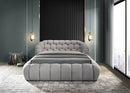 Newquay E.King & Queen Bed White, Grey, & Black - 5th Ave Furniture