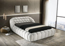 Newquay E.King & Queen Bed White, Grey, & Black - 5th Ave Furniture