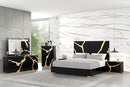 Goldsberg E.King & Queen Bed Grey & Pink - 5th Ave Furniture