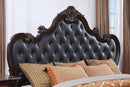 Ventresca E.King & Queen Bed White & Chrome - 5th Ave Furniture