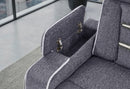 U1895 GREY P2 CONSOLE RECLINING LOVESEAT WITH IS AND LED - 5th Ave Furniture