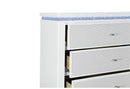 ALINA WHITE DRESSER WITH LED - 5th Ave Furniture