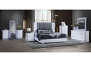 YLIME-SMOOTH WHITE-KBG FULLY SLATTED W/ VANITY SET-N - 5th Ave Furniture