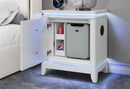 ALINA WHITE FULL BED GROUP WITH LED, COOLER, SPEAKER AND USB - 5th Ave Furniture