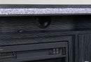 LILY DARK GREY ENT UNIT 72 INCH W/ LED, SPEAKERS, CRYSTAL INSERTS - 5th Ave Furniture