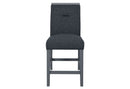 MONACO DARK GREY BAR TABLE AND 6 MONACO DARK GREY BAR STOOLS - 5th Ave Furniture