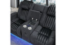U8000 BLACK PWR REC SOFA/PWR CONSOLE REC LOVESEAT W/PHR - 5th Ave Furniture