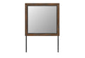 OPTIMUS BROWN/BLACK MIRROR - 5th Ave Furniture
