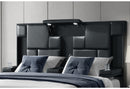 OSCAR BLACK KING BED NO WOOD TRIM