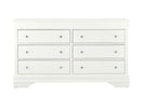 POMPEI METALLIC WHITE DRESSER - 5th Ave Furniture
