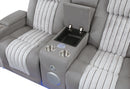U8000 GREY PWR REC SOFA/PWR CON REC LOVESEAT/PWR RECLINER W/PHR - 5th Ave Furniture