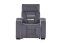 U1895 GREY P2 RECLINER WITH IS AND LED - 5th Ave Furniture