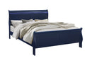 CHARLIE BLUE KING BED WITH LED, DRESSER, MIRROR, NIGHTSTAND - 5th Ave Furniture