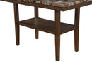 D4355 BROWN BAR TABLE WITH 4 BAR STOOLS - 5th Ave Furniture