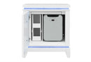 ALINA WHITE NIGHTSTAND WITH COOLER, LED, SPEAKER AND USB - 5th Ave Furniture