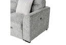 U9401 NICKEL SOFA BED SECTIONAL WITH 3 PILLOWS - 5th Ave Furniture