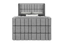ISABELLA GREY QUEEN BED W/LED, TV LIFT, SPEAKER AND FIREPLACE - 5th Ave Furniture