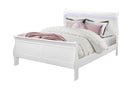 CHARLIE WHITE QUEEN BED WITH LED, DRESSER, MIRROR AND NIGTHSTAND - 5th Ave Furniture