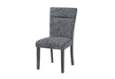 D86 GREY DINING CHAIR WITH BROWN LEGS - 5th Ave Furniture