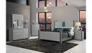 LOGAN SILVER FULL BED, DRESSER, MIRROR AND NIGHTSTAND - 5th Ave Furniture