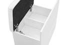 ELLA WHITE VANITY SET WITH STORAGE STOOL - 5th Ave Furniture