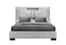 OSCAR GREY QUEEN BED NO WOOD TRIM - 5th Ave Furniture