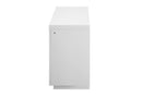 AILEEN WHITE 66" ENT UNIT W/LED, SPEAKERS, CRYSTAL AND POP-UP DOORS - 5th Ave Furniture
