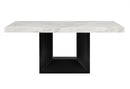 D02 DINING TABLE + 6 D03 BLACK DINING CHAIRS - 5th Ave Furniture