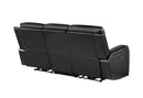U8880 BLACK LEATHER POWER RECLINING SOFA - 5th Ave Furniture