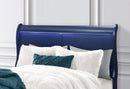 CHARLIE BLUE KING BED WITH LED, DRESSER, MIRROR, NIGHTSTAND - 5th Ave Furniture