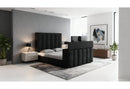 SERENITY ONYX KING BED WITH SPEAKER, TV LIFT AND FIREPLACE - 5th Ave Furniture