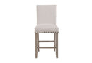 D4010BT NATURAL + 6 D1622BS WHITE - 5th Ave Furniture