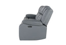 U7068 GREY 10 PWR REC SOFA/PWR CONSOLE REC LOVESEAT/PWR RECLINER W/LED - 5th Ave Furniture