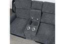 U5914/U5915 GREY/BLACK REC SOFA/CRLS W/IMMERSIVE SOUND & BLUE LED/REC - 5th Ave Furniture