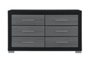EMMA BLACK/GREY DRESSER - 5th Ave Furniture