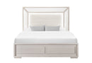 CLARA BEIGE KING BED WITH LED - 5th Ave Furniture