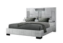 OSCAR GREY QUEEN BED NO WOOD TRIM - 5th Ave Furniture