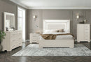 CLARA BEIGE KING BED WITH LED - 5th Ave Furniture
