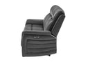 U8879 BLANCHE CHARCOAL PWR REC SOFA W/LED & GLOBAL SURROUND SYSTEM - 5th Ave Furniture