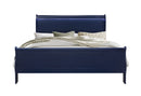 CHARLIE BLUE KING BED WITH LED, DRESSER, MIRROR, NIGHTSTAND - 5th Ave Furniture