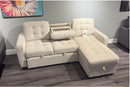 U0707 BROWN REVERSIBLE SOFA BED - 5th Ave Furniture