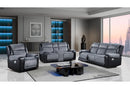 U5914/U5915 GREY/BLACK REC SOFA/CRLS W/IMMERSIVE SOUND & BLUE LED/REC - 5th Ave Furniture