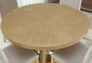 D3124 NATURAL DINING TABLE 48" AND 4 D1248 DINING CHAIR - 5th Ave Furniture