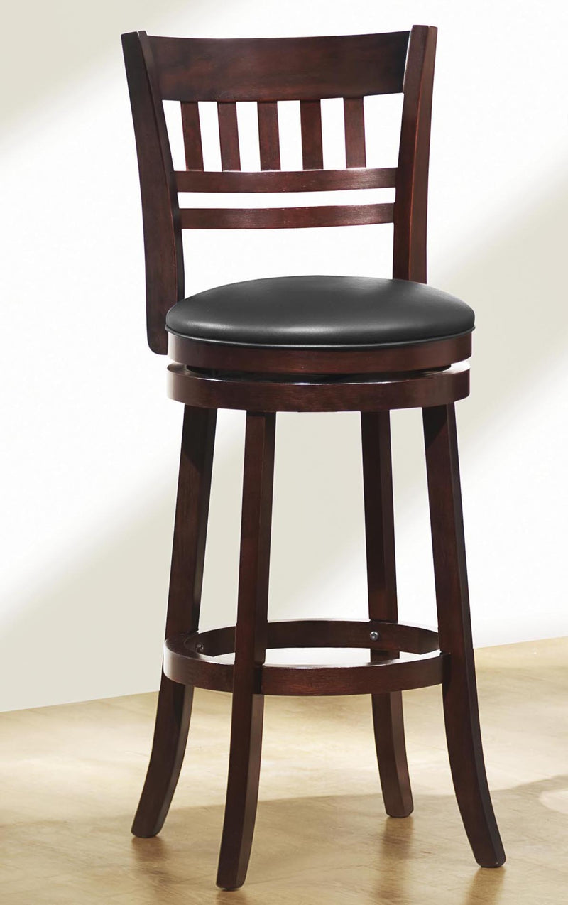 Homelegance Edmond Swivel Counter Height Chair in Dark Cherry (set of 2) 1140E-24S image