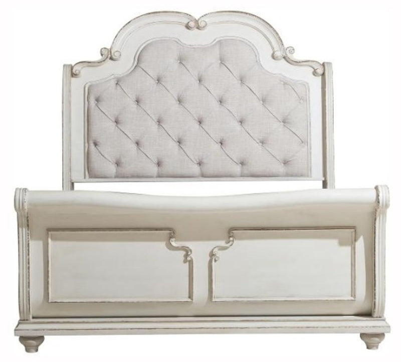 Homelegance Willowick Queen Sleigh Bed in Antique White 1614SL-1* image